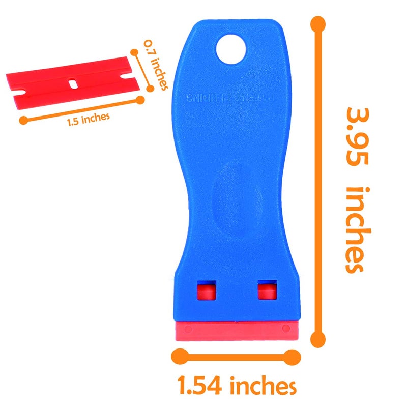 CANOPUS Plastic Scraper with 10 Plastic Razor Blades, Sticker Remover, Scraper Tool for Kitchen, Window, Glass, Decals, Labels, Stove Top, Paint - Image 5